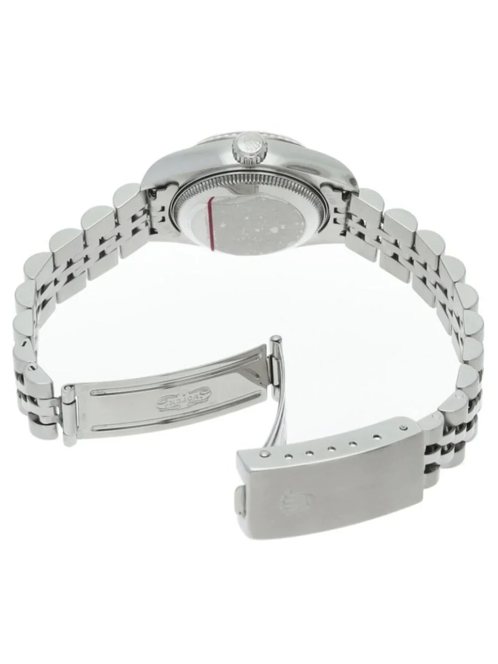 Rolex Datejust Watch Box 18k White Gold SS Silver Polished